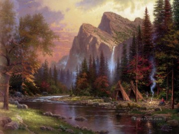 The Mountains Declare His Glory TK Christmas Oil Paintings